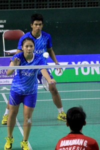 Gea K/  Brigita menang melawan Galang D / Cynthia S