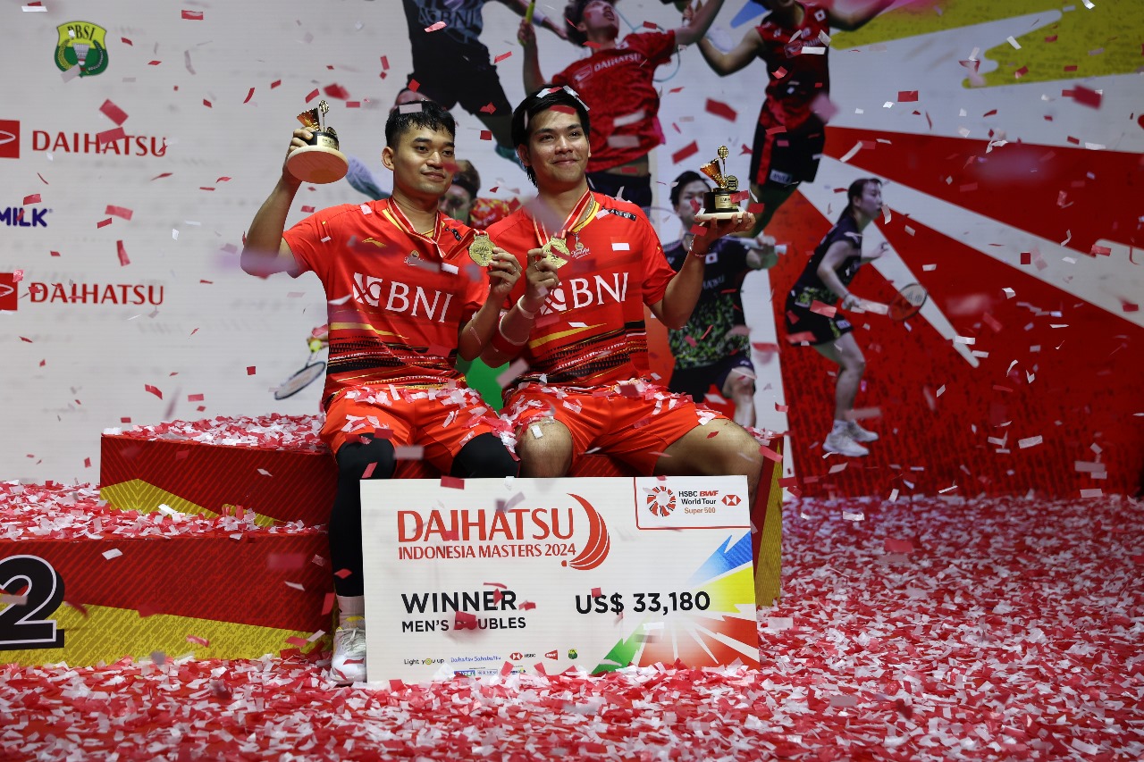 (DAIHATSU INDONESIA MASTERS 2024) Leo/Daniel Pertahankan Gelar Juara