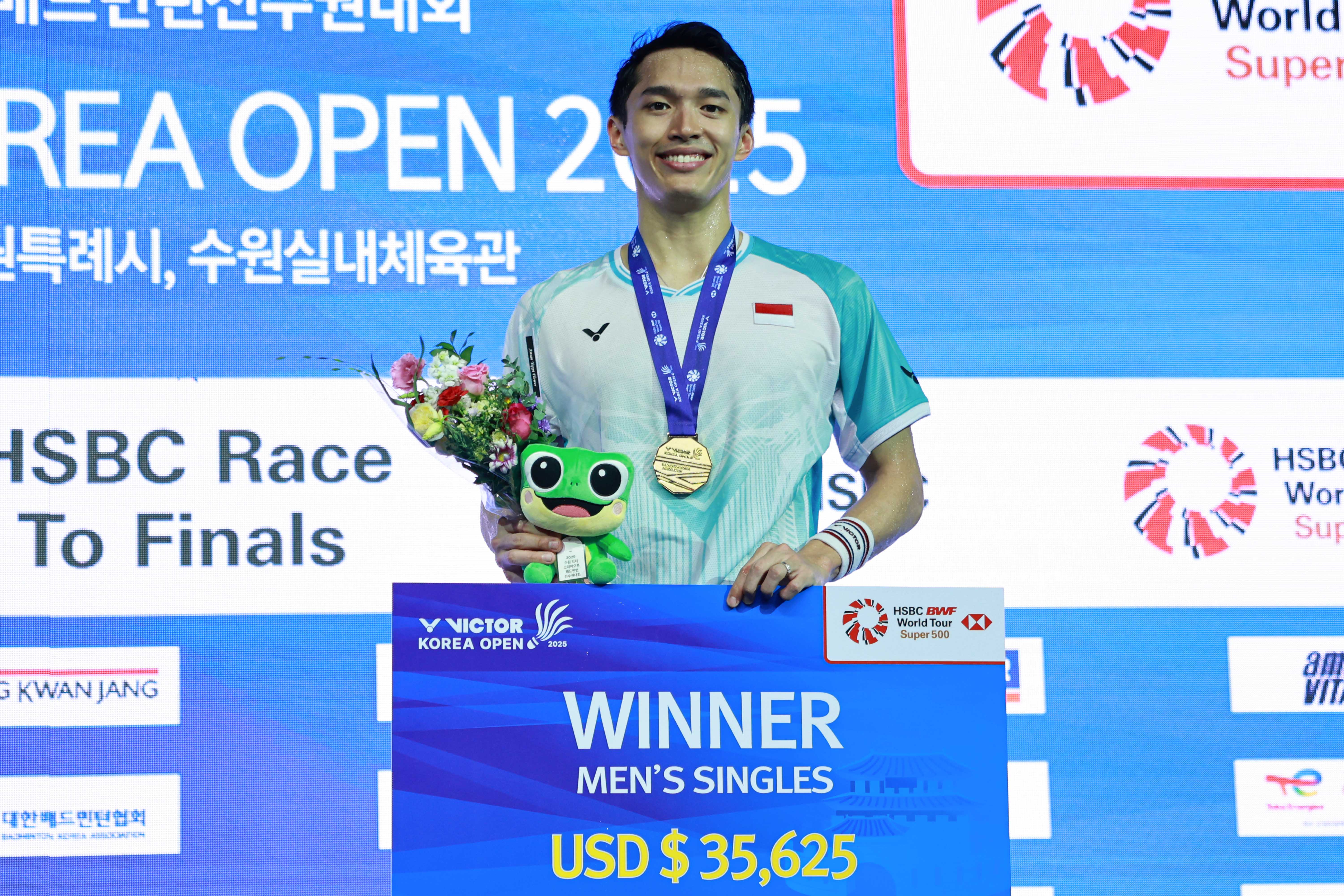 “Terbayar, Terima Kasih Tuhan” – Jonatan Christie Raih Gelar Korea Open 2025